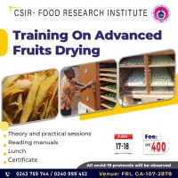 Training on advanced fruits drying